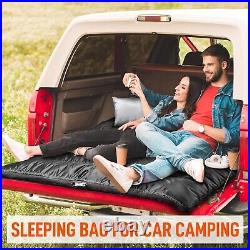 Double Sleeping Bag Adults Mens with Pillow, Queen Size Two Person All Season