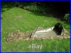 Dutch Army FEC Explorer hooped bivy bag shelter in woodland DPM
