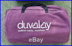 Duvalay 4cm Memory Foam Base Duvet Sleeping Bag, storage bag & spare cover A