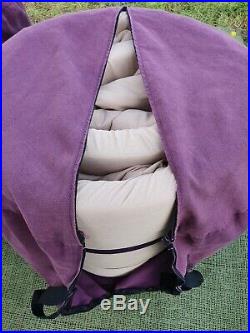 Duvalay 4cm Memory Foam Base Duvet Sleeping Bag, storage bag & spare cover B
