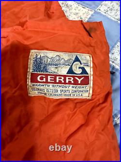 EARLY Gerry Denver Colorado 0 Degree USA Made Down Sleeping Bag Regular 1970's