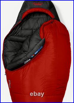 EDDIE BAUER Kara Koram -30 F RDS (850 Fill) Sleeping Bag, Regular, Red, NWT