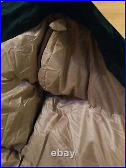 EDDIE BAUER Totem 3lbs. 100% Goose Down 34 x 93 Sleeping Bag Green Excellent