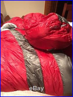 EMS Mountain Light 15° Sleeping Bag, Long, MOLTEN RED/GRAVEL, LONG/LEFT ZIP