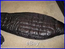 EUC Marmot Plasma 15 Degree 900 fill Goose Down Sleeping Bag Long 6 foot 6 inch