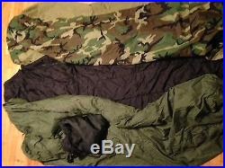 EXC COND Modular Sleeping Bag System MSS 4pc Mummy GORETEX Bivy Sack Military