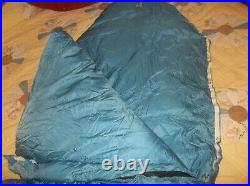Early 1960s Holubar USA Made 0 Goose Down Expedition Sleeping Bag Tmberline Rare