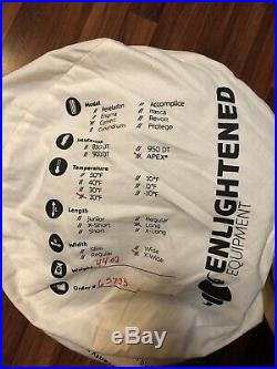 Enlighten Equipment Convert Apex 20F sleeping bag