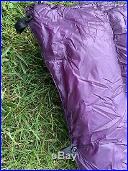 Enlightened Equipment Revalation, down quilt. Regular 10F Purple/black. Pristine