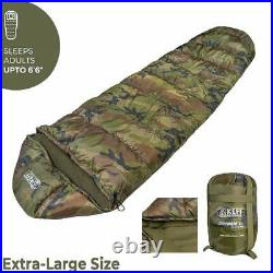 Extra Large Sleeping Bag Of Polyster For Men and Women (Army) 82.731 inches