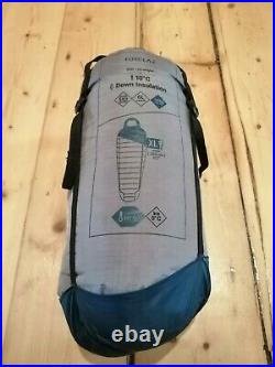 FORCLAZ Sleeping Bag XL TREK 900 Ultralight Blue Grey With Silk Liner