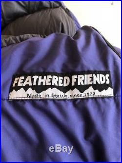 Feathered Friends -30 Sleeping Bag Blue, Size Regular, Left Zip