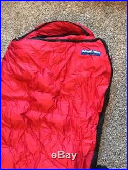 Feathered Friends Ibis EX 0 Down Sleeping Bag Lava Red Reg Length Up To 6 0