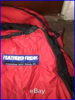 Feathered Friends Ibis EX 0 Long Sleeping Bag, Red, Left zip