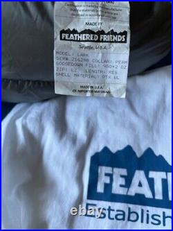 Feathered Friends Lark UL Sleeping Bag + 2 oz Custom 950 Down OverFill NEW
