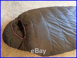 Feathered Friends Snow Goose EX -40 degree Down Sleeping Mummy Bag Black LONG