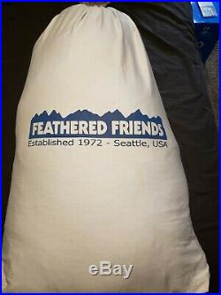Feathered Friends Snowy Owl -60 down expedition mummy/sleeping bag blue regular