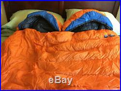 Feathered Friends Spoonbill Down Double Sleeping Bag UL size long orange