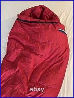 Feathered Friends Widgeon EX -10 Sleeping Bag Red Goose Down Mummy Style