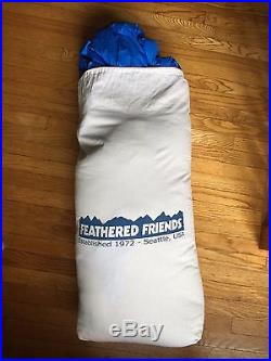 Feathered Friends Women's Arctic Finch EX medium length veryclean sleeping bag