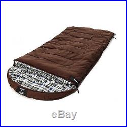 GRIZZLY 90 x 40 1-Person 0 Degree BROWN CANVAS Sleeping Bag by BLACK PINE New