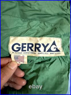 Gerry Denver Colorado 0 Degree USA Made Down Sleeping Bag Regular Length 1970's