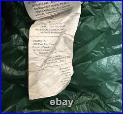 GoLite 700 Fill Goose Down Sleeping Bag F lite Series Large Regular Green