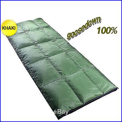 Goose down Sleeping bag 4Season Lightweight ultralight Camping Backpack Hiking