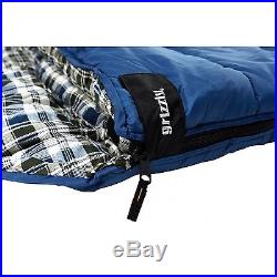 Grizzly 2-Person Sleeping Bag, Ripstop Poly Shell, -25 Degree, Blue, 40013