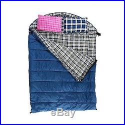 Grizzly 2-Person Sleeping Bag, Ripstop Poly Shell, -25 Degree, Blue, 40013