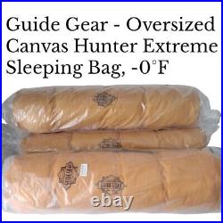 Guide Gear Canvas Hunter Extreme Sleeping Bag 0°F Oversized Cabela's Bass Pro
