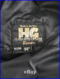 Hammock Gear Burro Econ 20 Backpacking Down Quilt Ultralight Reg Length Wide