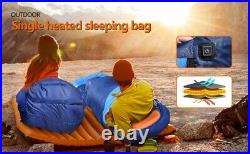 Heated Sleeping Bag Waterproof Lightweight Sleeping Bag for Camping Backpacking