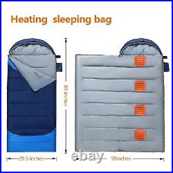 Heated Sleeping Bag Waterproof Lightweight Sleeping Bag for Camping Backpacking