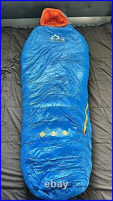 Highrock Outdoor Down Sleeping Bag 80x31.5in Left Zipper Blue/Orange 054