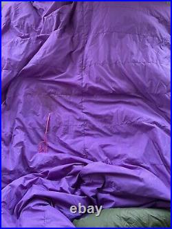 Hirsch-Weis GOOSE DOWN SLEEPING BAG 32' X 79 28 OZ Green/Purple