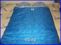 Holubar DOUBLE Timberline Goose Down Sleeping Bag Vintage USA w Liner PERFECT