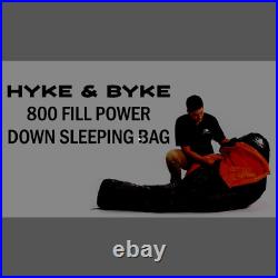 Hyke & Byke Eolus 0 F Hiking & Backpacking Sleeping Bag 4 Season, 800FP Goose