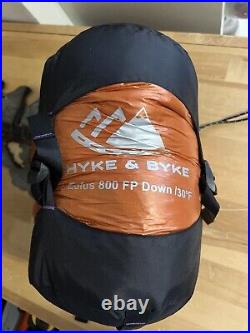 Hyke & Byke Eolus 30°F Cold Weather Mummy Hiking & Backpacking Sleeping Bag