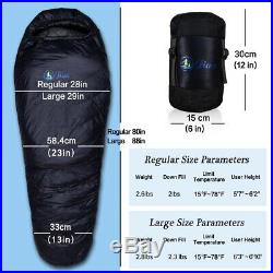 Jian Life Time Warranty Down sleeping bag-15 F 4 Season lightweight Sleeping Bag