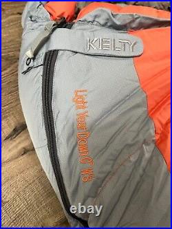 KELTY Women's Light Year Goose Down 0F / -18C Mummy Sleeping Bag Regular Right