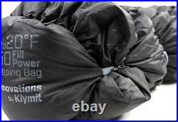 KLYMIT 20 Degree Down Sleeping Bag Black Factory Refurbished