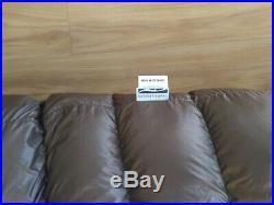 Katabatic flex 22F backpacking quilt, 850fp goose down, reg width, 6ft height