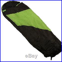 Kaufland 40º Superlite Mummy Sleeping Bag Green/Black Camping Hiking Outdoor New