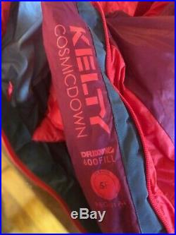 Kelty Cosmic 0 Degree Dri-down Sleeping Bag, Regular Length, NWT, MSRP $289