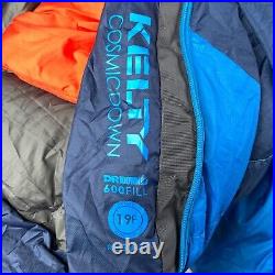 Kelty Cosmic Down 19 Degree Sleeping Bag (Duck) DriDown 600 Fill Paradise Blue