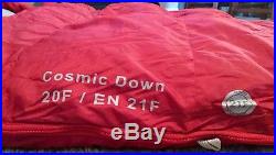 Kelty Cosmic Down 20 Degree Sleeping Bag Used Once In Original Box Extra Long