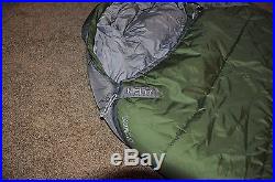 Kelty Cosmic Down 20 Sleeping Bag Long Right Backpacking 3 Season Green/Gray
