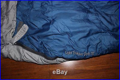 Kelty Light Trekker Down 20 degree sleeping bag True Blue USED 550 fill power