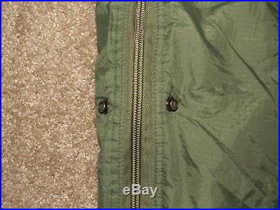 LIGHT WEIGHT ARMY MSS GREEN PATROL SLEEPING BAG US MILITARY ISSUE G/VG